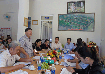 Đoàn ĐBQH tỉnh giám sát thị trường bất động sản và phát triển nhà ở xã hội tại Công ty TNHH thương mại Vinh Quang I