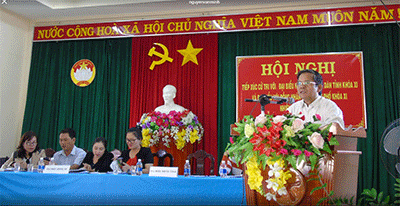 Phó Chủ tịch Thường trực HĐND tỉnh tiếp xúc cử tri phường Duy Tân