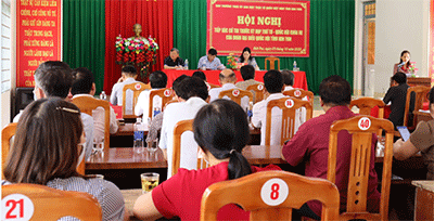 Đoàn đại biểu Quốc hội tỉnh Kon Tum tiếp xúc cử tri  trước kỳ họp thứ 4 tại xã Đăk Pne, huyện Kon Rẫy