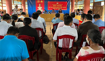 Đoàn đại biểu Quốc hội tỉnh tiếp xúc cử tri xã Đăk Trăm, huyện Đăk Tô