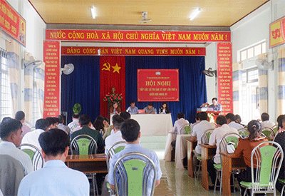 Đoàn đại biểu Quốc hội tỉnh Kon Tum tiếp xúc cử tri sau kỳ họp thứ 4 tại xã Ia Dom, huyện Ia H’Drai