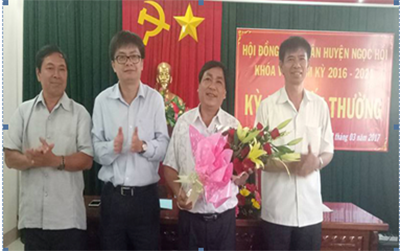 Ông Châu Ngọc Lân được bầu giữ chức Chủ tịch HĐND huyện Ngọc Hồi