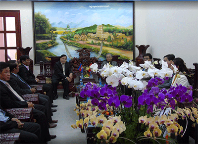 Bí thư Tỉnh ủy, Chủ tịch HĐND tỉnh Nguyễn Văn Hùng tiếp Đoàn cán bộ lãnh đạo tỉnh Rattanakiri, Vương quốc Campuchia