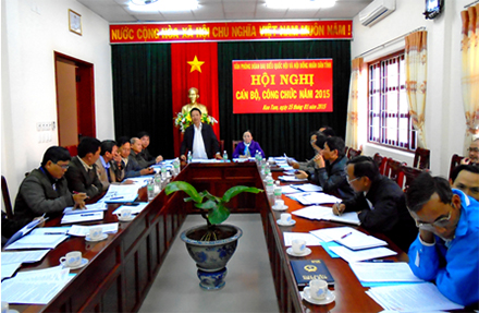 Văn phòng Đoàn ĐBQH và HĐND tỉnh tổ chức Hội nghị cán bộ, công chức năm 2015